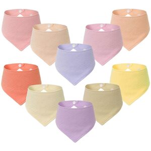 Unbranded (As show, One size) Baby Bibs Thick Burp Cloth Triangle Drooling Bibs for 0-2Y I Unbranded (As show, One size) Baby Bibs Thick Burp Cloth Triangle Drooling Bibs for 0-2Y I