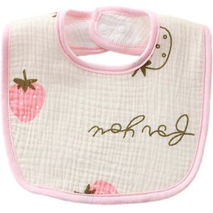 Unbranded (big strawberry, One size) 6-Layers Baby Bibs Ushaped Feeding Bibs for Infants T Unbranded (big strawberry, One size) 6-Layers Baby Bibs Ushaped Feeding Bibs for Infants T