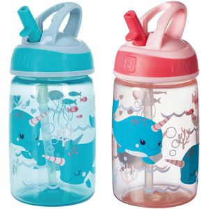 Nuby Mighty Swig Water Bottle - No Spill Active Toddler Sippy Cup 360 ml / 12 Nuby Mighty Swig Water Bottle - No Spill Active Toddler Sippy Cup 360 ml / 12