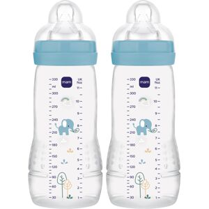 MAM Easy Active Bottles 2 Pack (2 x 330ml) Fast Flow MAM Teats Size 3 Baby MAM Easy Active Bottles 2 Pack (2 x 330ml) Fast Flow MAM Teats Size 3 Baby