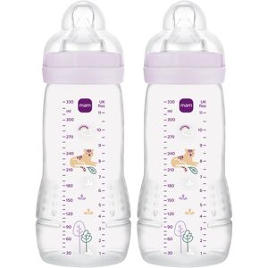 MAM Easy Active Bottles 2 Pack (2 x 330ml) Fast Flow MAM Teats Size 3 Baby MAM Easy Active Bottles 2 Pack (2 x 330ml) Fast Flow MAM Teats Size 3 Baby