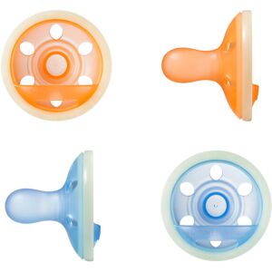 Tommee Tippee Breast-Like NightGlow Dummy, 6-18m, 4-Pack, Lightweight, One-Piece Tommee Tippee Breast-Like NightGlow Dummy, 6-18m, 4-Pack, Lightweight, One-Piece