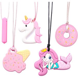 Forgreafa Chew Necklaces for Sensory Kids 5 PCS Silicone Chewable NecklacesThat Like Bitin Forgreafa Chew Necklaces for Sensory Kids 5 PCS Silicone Chewable NecklacesThat Like Bitin