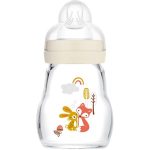 MAM Feel Good Glass Bottle 1 Pack (1 x 170ml) MAM Glass Bottle with Slow Flo MAM Feel Good Glass Bottle 1 Pack (1 x 170ml) MAM Glass Bottle with Slow Flo
