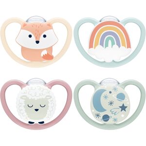 NUK Space Day & Night Baby Dummy 0-6 Months Glow-in-the-Dark Soothers with E NUK Space Day & Night Baby Dummy 0-6 Months Glow-in-the-Dark Soothers with E