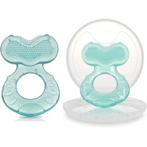 Nuby Silicone TeeThe-EEZ Teether with Bristles Includes Hygienic Case Aqua (Co Nuby Silicone TeeThe-EEZ Teether with Bristles Includes Hygienic Case Aqua (Co