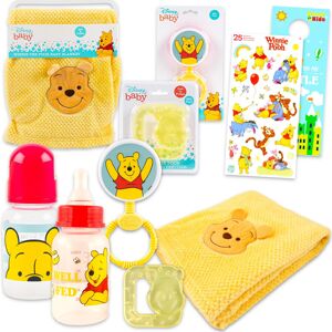 Disney Winnie The Pooh Baby Gift Set - 6 Pc Newborn Essentials Bundle with Blank Disney Winnie The Pooh Baby Gift Set - 6 Pc Newborn Essentials Bundle with Blank