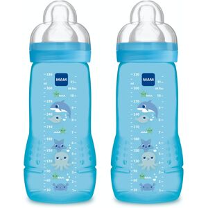 MAM Coloured 2nd Age 330ml Bottle 6 Months Debit Teat (Pack of 2) MAM Coloured 2nd Age 330ml Bottle 6 Months Debit Teat (Pack of 2)