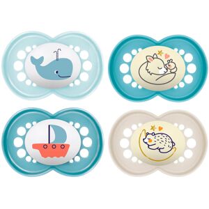 MAM SkinSoft Silicone Boys Soothers 6-16 months Day & Night , 4 pieces, 2 travel MAM SkinSoft Silicone Boys Soothers 6-16 months Day & Night , 4 pieces, 2 travel