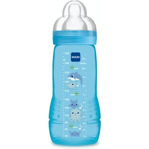 MAM, Easy Active Bottle 6+ Months (330 ml) Blue - Bottle with Silicone Teat Ultr MAM, Easy Active Bottle 6+ Months (330 ml) Blue - Bottle with Silicone Teat Ultr