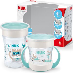 NUK Magic Cup & Mini Magic Sippy Cup Duo Set 360? Anti-Spill Rim 6+ Months NUK Magic Cup & Mini Magic Sippy Cup Duo Set 360? Anti-Spill Rim 6+ Months