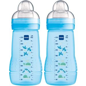 MAM Easy Active Bottles 2 Pack (2 x 270ml) Medium Flow MAM Teats Size 2 Ba MAM Easy Active Bottles 2 Pack (2 x 270ml) Medium Flow MAM Teats Size 2 Ba