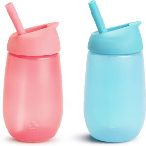 Munchkin Simple Clean Toddler Sippy Cup with Easy Clean Straw 10 Ounce 2 Pack Pi Munchkin Simple Clean Toddler Sippy Cup with Easy Clean Straw 10 Ounce 2 Pack Pi