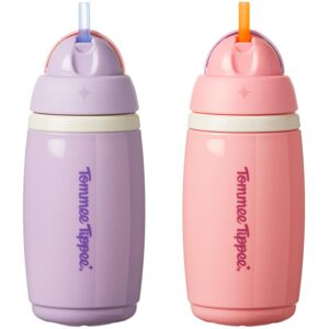Tommee Tippee Insulated Active Straw Cup, 266ml, Spill-Proof Toddler Water Bottl Tommee Tippee Insulated Active Straw Cup, 266ml, Spill-Proof Toddler Water Bottl