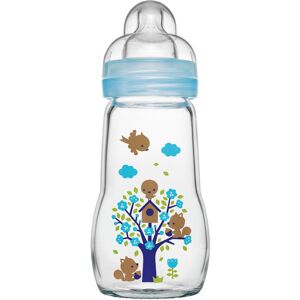 MAM Feel Good Glass Bottle Pack of 1 (1 X 260 Ml), MAM Bottle with Medium Flow M MAM Feel Good Glass Bottle Pack of 1 (1 X 260 Ml), MAM Bottle with Medium Flow M