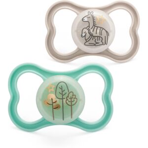 MAM Latex Air Night Soothers 6-18 Months Glow MAM Latex Air Night Soothers 6-18 Months Glow