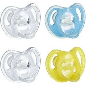 Tommee Tippee Ultra-Light Silicone Baby Pacifier, Boy - 6-18m, 4pk, Blue Tommee Tippee Ultra-Light Silicone Baby Pacifier, Boy - 6-18m, 4pk, Blue