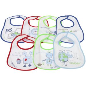 Universal Textiles Baby Patterned 7 Days Of The Week Bibs In Boys & Girls Options (Pack Of 7) Universal Textiles Baby Patterned 7 Days Of The Week Bibs In Boys & Girls Options (Pack Of 7)