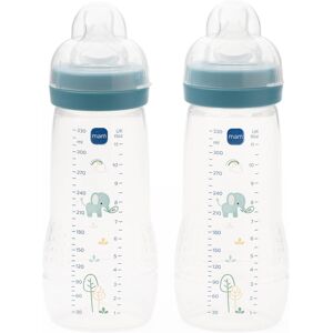 MAM Easy Active Baby Bottle with Fast Flow MAM Teats Size 3, Twin Pack, Baby Fee MAM Easy Active Baby Bottle with Fast Flow MAM Teats Size 3, Twin Pack, Baby Fee