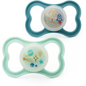 MAM Air Night Soothers 6-18 Months 2 Pack Glow in The Dark Dummies Comes MAM Air Night Soothers 6-18 Months 2 Pack Glow in The Dark Dummies Comes