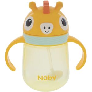 Nuby Character Sippy Cup Water Bottle - Weighted Straw 240ml / 8oz Carry Han Nuby Character Sippy Cup Water Bottle - Weighted Straw 240ml / 8oz Carry Han
