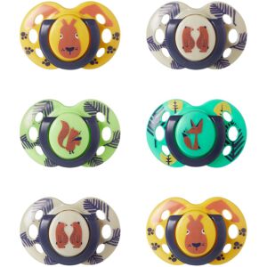 Tommee Tippee Fun Soothers, 18-36m, 6 Pack, Symmetrical Silicone Teat, Orthodont Tommee Tippee Fun Soothers, 18-36m, 6 Pack, Symmetrical Silicone Teat, Orthodont