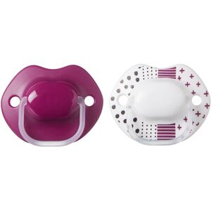 Tommee Tippee Urban Style Soother, 6 to 18 Months, Purple, Pack of 2, 43341965 Tommee Tippee Urban Style Soother, 6 to 18 Months, Purple, Pack of 2, 43341965