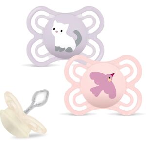 MAM Perfect Soothers from Birth Silicone Dummies 0-6 Months Pack of 2, Dento-Fle MAM Perfect Soothers from Birth Silicone Dummies 0-6 Months Pack of 2, Dento-Fle