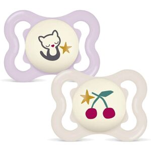 MAM Supreme Night Dummies 0-6 M (Pack of 2) with Transport and Sterilisation Box MAM Supreme Night Dummies 0-6 M (Pack of 2) with Transport and Sterilisation Box