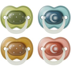 Tommee Tippee NightGlow Dummy, 18-36 Months, 4 Pack, Glow in The Dark, Orthodont Tommee Tippee NightGlow Dummy, 18-36 Months, 4 Pack, Glow in The Dark, Orthodont
