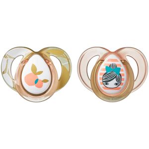 Tommee Tippee 2 Fashion Pacifiers 6-18 Months Girl - 2 Count Tommee Tippee 2 Fashion Pacifiers 6-18 Months Girl - 2 Count