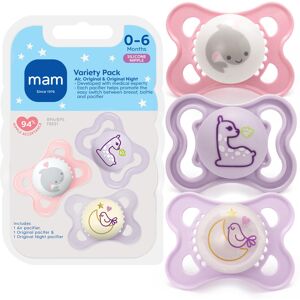 MAM Variety Pack Baby Pacifier, Includes 3 Types of Pacifiers, Nipple Shape Help MAM Variety Pack Baby Pacifier, Includes 3 Types of Pacifiers, Nipple Shape Help