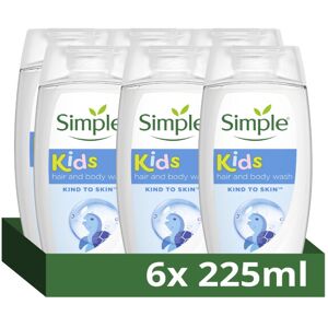 Simple Kind to Skin Kids Hypoallergenic Hair & Body Wash pack of 6 with chamomil Simple Kind to Skin Kids Hypoallergenic Hair & Body Wash pack of 6 with chamomil