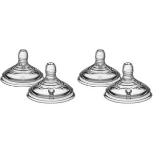 Tommee Tippee Natural Start Baby Bottle Teats, Fast Flow for 6m+, Pack of 4 Brea Tommee Tippee Natural Start Baby Bottle Teats, Fast Flow for 6m+, Pack of 4 Brea