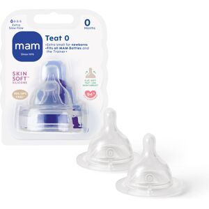 MAM Teats Size 0 2 Pack Extra-Slow Flow Fits All MAM Bottles Made from S MAM Teats Size 0 2 Pack Extra-Slow Flow Fits All MAM Bottles Made from S