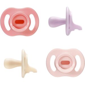 Tommee Tippee Ultra-Light StayPut Dummy, 0-6m, 4-Pack, One-Piece Silicone Soothe Tommee Tippee Ultra-Light StayPut Dummy, 0-6m, 4-Pack, One-Piece Silicone Soothe