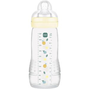 MAM Easy Active 6 Months & Above, Pearl (330ml) - With Silicone Teat, Ultra Fast MAM Easy Active 6 Months & Above, Pearl (330ml) - With Silicone Teat, Ultra Fast