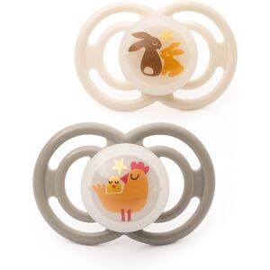 MAM Perfect Night Soothers 18-36 Months Pack of 2 Glow in The Dark Dummies MAM Perfect Night Soothers 18-36 Months Pack of 2 Glow in The Dark Dummies