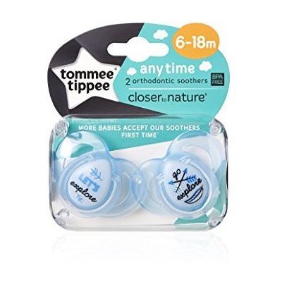 Tommee Tippee Anytime Girl Soothers 6-18m Tommee Tippee Anytime Girl Soothers 6-18m