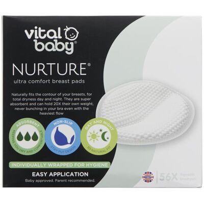 Nutwell - Vital Baby Nurture Ultra Comfort - 56-pack - Breast pads Nutwell - Vital Baby Nurture Ultra Comfort - 56-pack - Breast pads