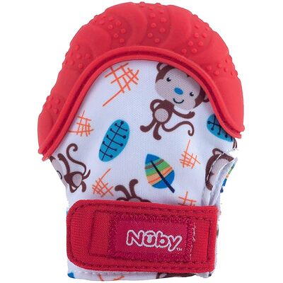 Nuby Teething Mitt, Red Nuby Teething Mitt, Red