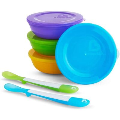 Munchkin Love - a - Bowls - Food Storage Container - Multicolour Munchkin Love - a - Bowls - Food Storage Container - Multicolour