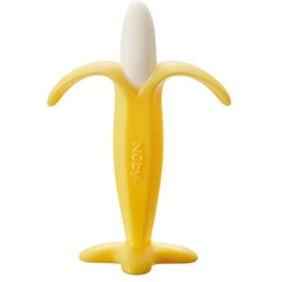 Nuby Banana Soothing Teether Easy Grip BPA-Free Suitable from 3 Months Plus, One Nuby Banana Soothing Teether Easy Grip BPA-Free Suitable from 3 Months Plus, One