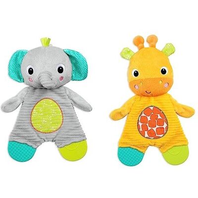 Bright Starts - Snuggle & Teethe Plush Teether Toy - Elephant Bright Starts - Snuggle & Teethe Plush Teether Toy - Elephant