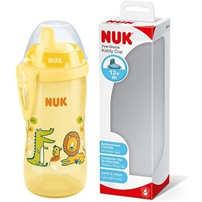 NUK Kiddy Cup Toddler Cup - Leak-Proof 300ml Yellow NUK Kiddy Cup Toddler Cup - Leak-Proof 300ml Yellow
