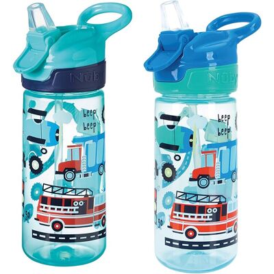 Nuby Super Quench Water Bottle-No Spill Active Toddler Sippy Cup 540ml Carry Han Nuby Super Quench Water Bottle-No Spill Active Toddler Sippy Cup 540ml Carry Han