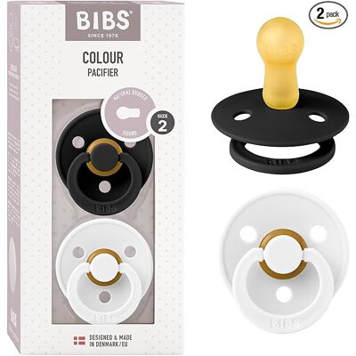 Bibs Store BIBS Colour Soother 2-Pack, BPA Free Dummy Pacifier, Round Nipple. Natural Rubbe Bibs Store BIBS Colour Soother 2-Pack, BPA Free Dummy Pacifier, Round Nipple. Natural Rubbe