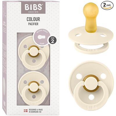 Bibs Store BIBS Colour Soother 2-Pack, BPA Free Dummy Pacifier, Symmetrical Nipple. Natural Bibs Store BIBS Colour Soother 2-Pack, BPA Free Dummy Pacifier, Symmetrical Nipple. Natural