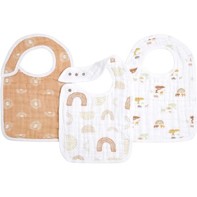 Aden + Anais Snap Baby Bib, 100% Cotton Muslin, 3 Layer Burp Cloth, Super Soft & Absorbent fo Aden + Anais Snap Baby Bib, 100% Cotton Muslin, 3 Layer Burp Cloth, Super Soft & Absorbent fo