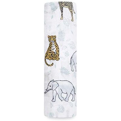 Aden + Anais 100% cotton Muslin Swaddle & Receiving Blanket for Girls & Boys, 120x120cm, Idea Aden + Anais 100% cotton Muslin Swaddle & Receiving Blanket for Girls & Boys, 120x120cm, Idea